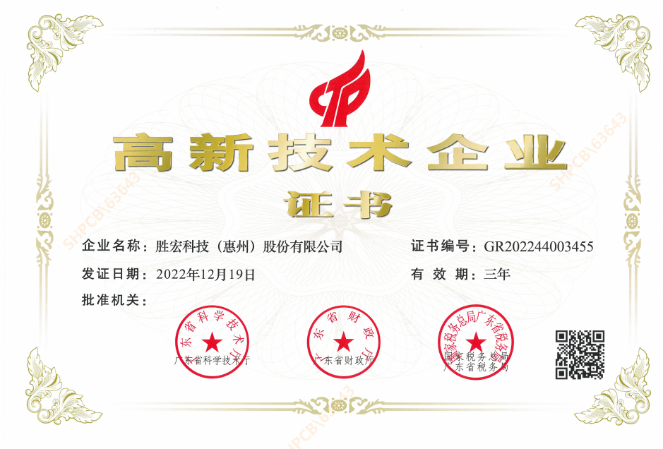 喜報！我司順利通過“高新技術企業”認定